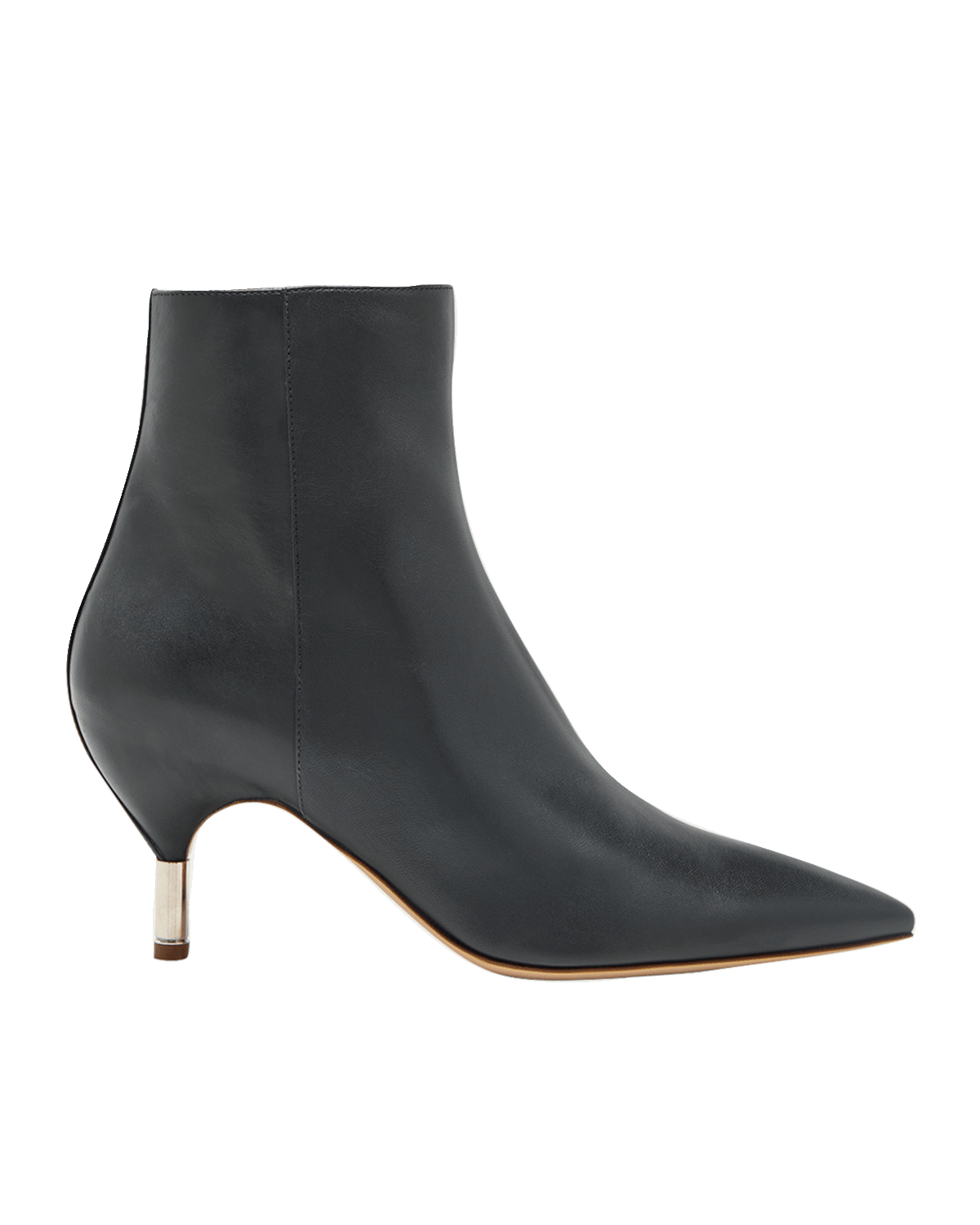 Gabriela Hearst Valeria Leather Zip Ankle Booties