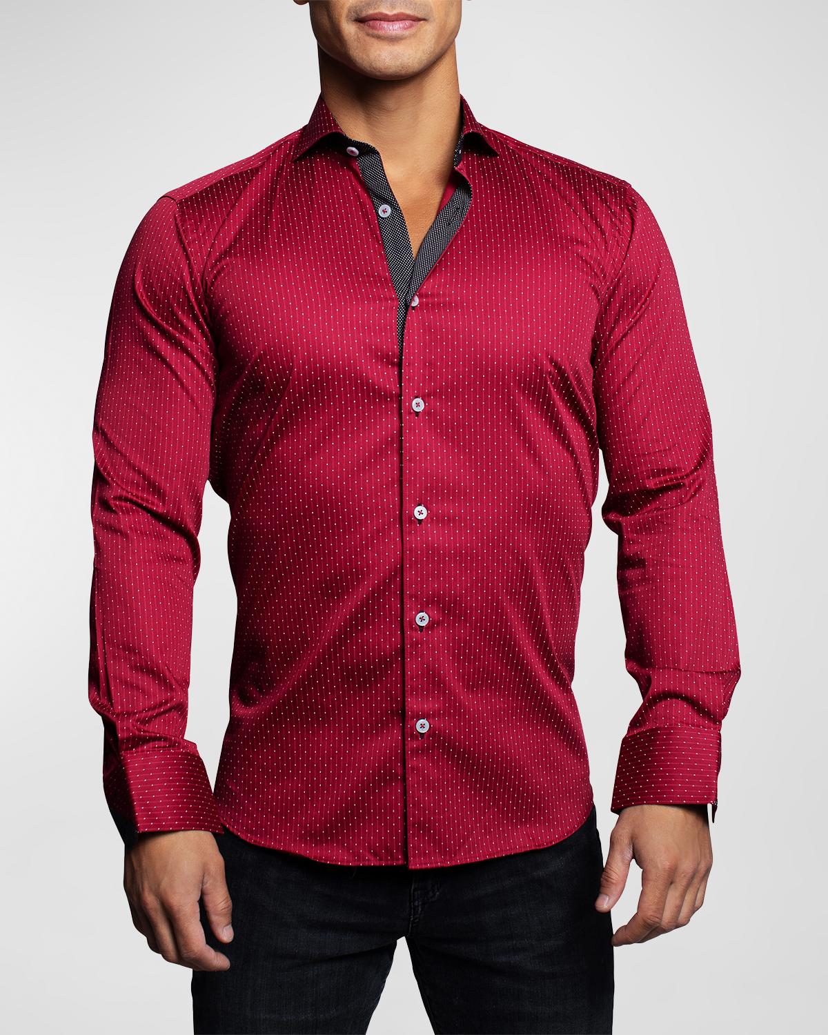 Maceoo Men's Einstein Dotline Sport Shirt