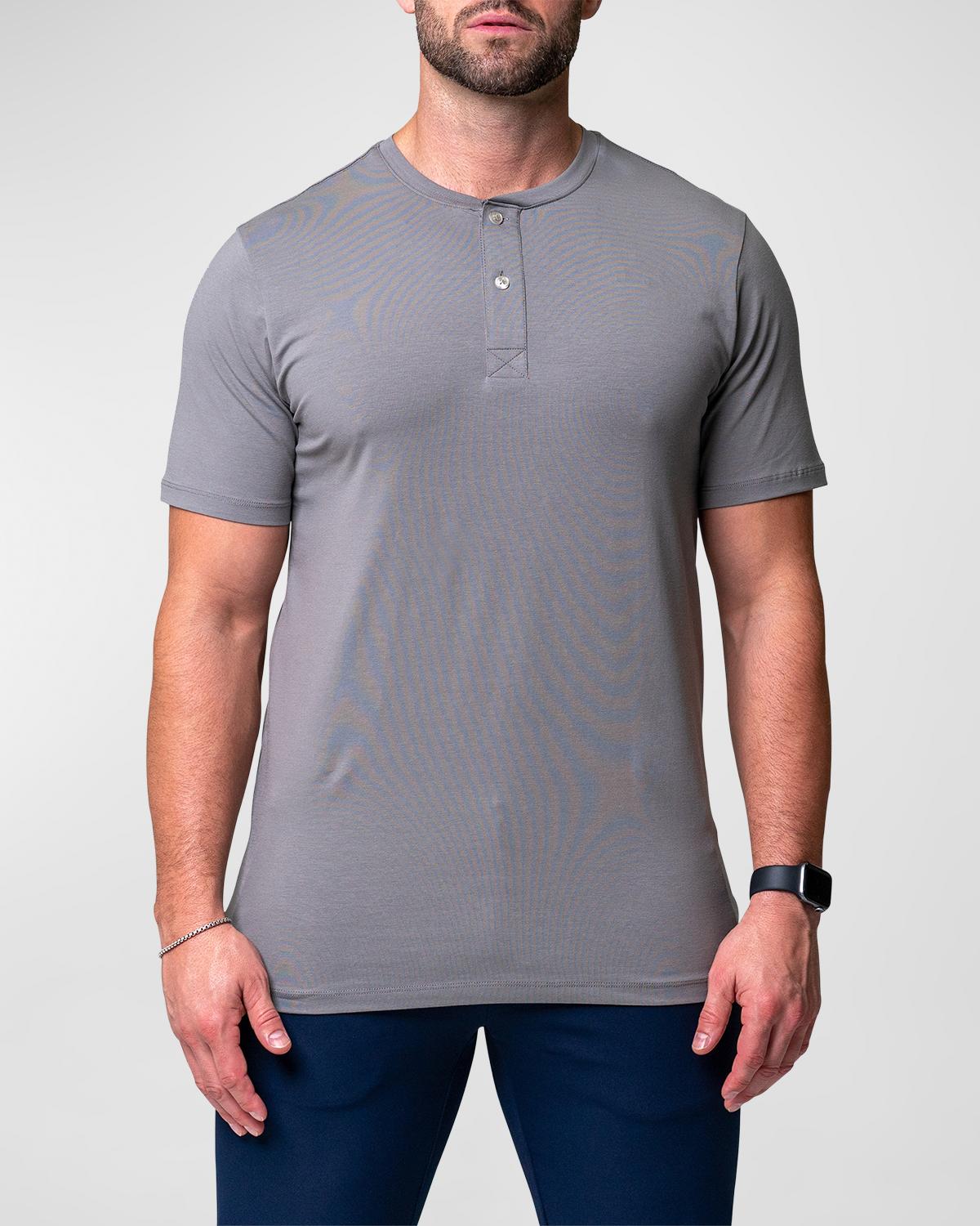 Maceoo Men's Core Henley Shirt