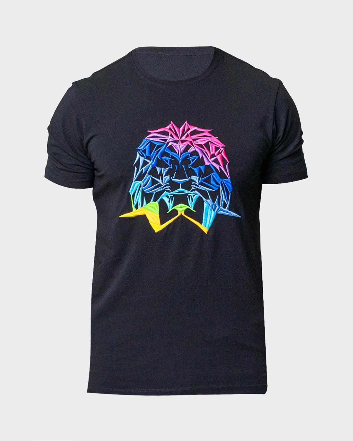 Maceoo Men's Neon Embroidered T-Shirt