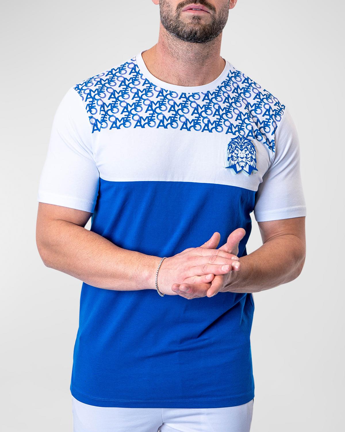 Maceoo Men's Colorblock Logo T-Shirt