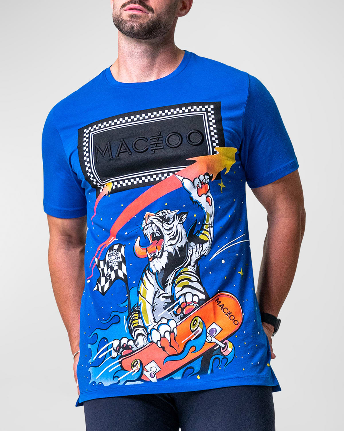 Maceoo Men's Skateboard Graphic T-Shirt
