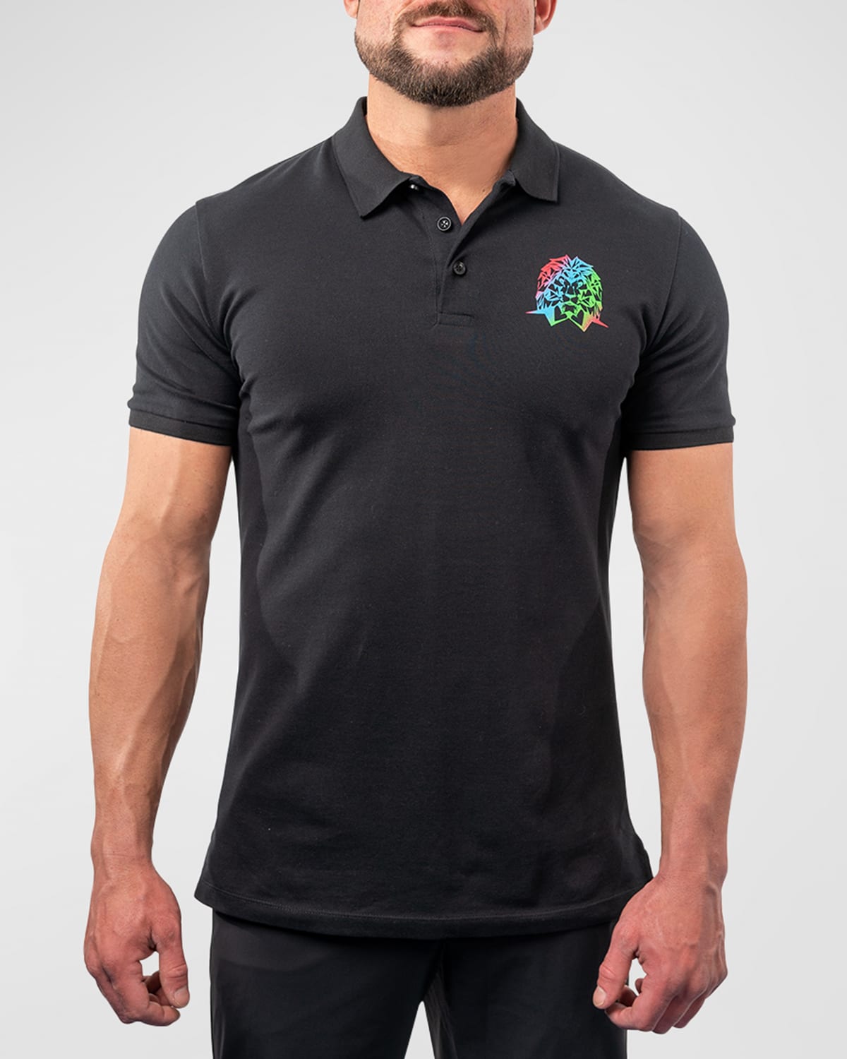 Maceoo Men's Polo Shirt with Multicolor Logo