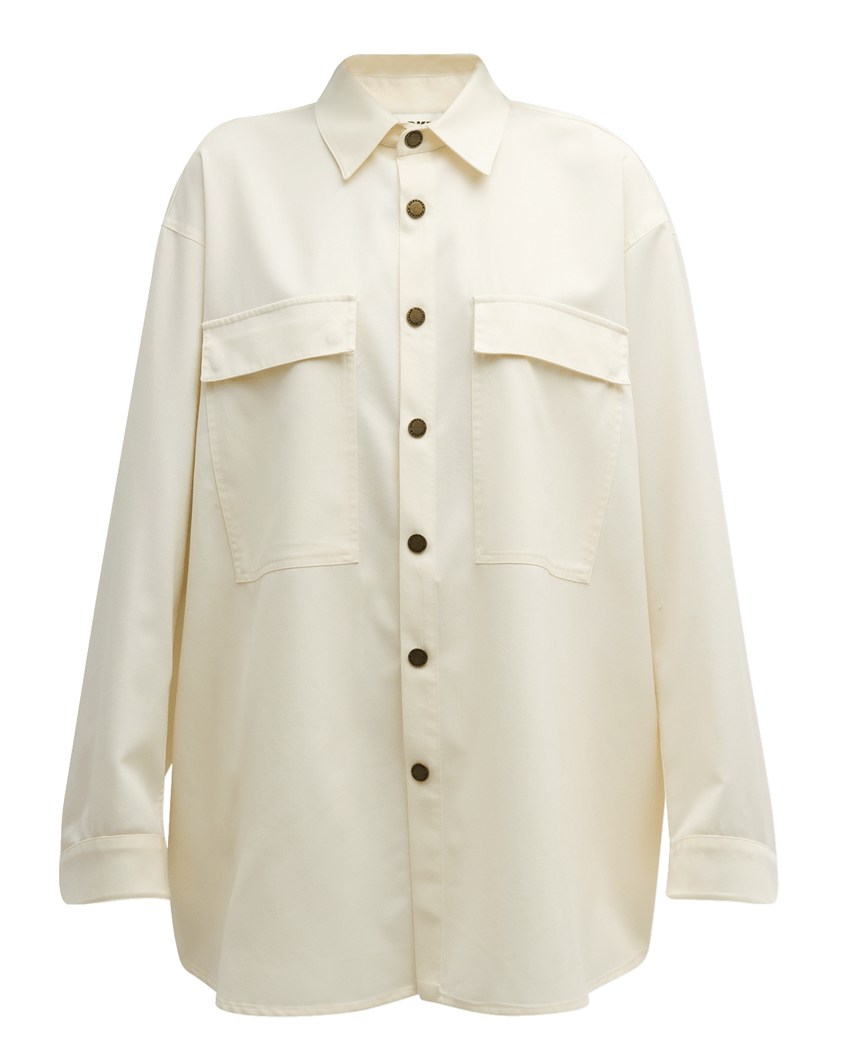 DARKPARK Julie Oversized Wool Snap-Front Shirt