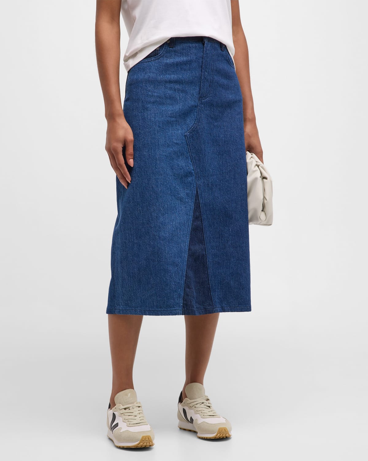 Rails Highland Two-Tone Denim Skirt