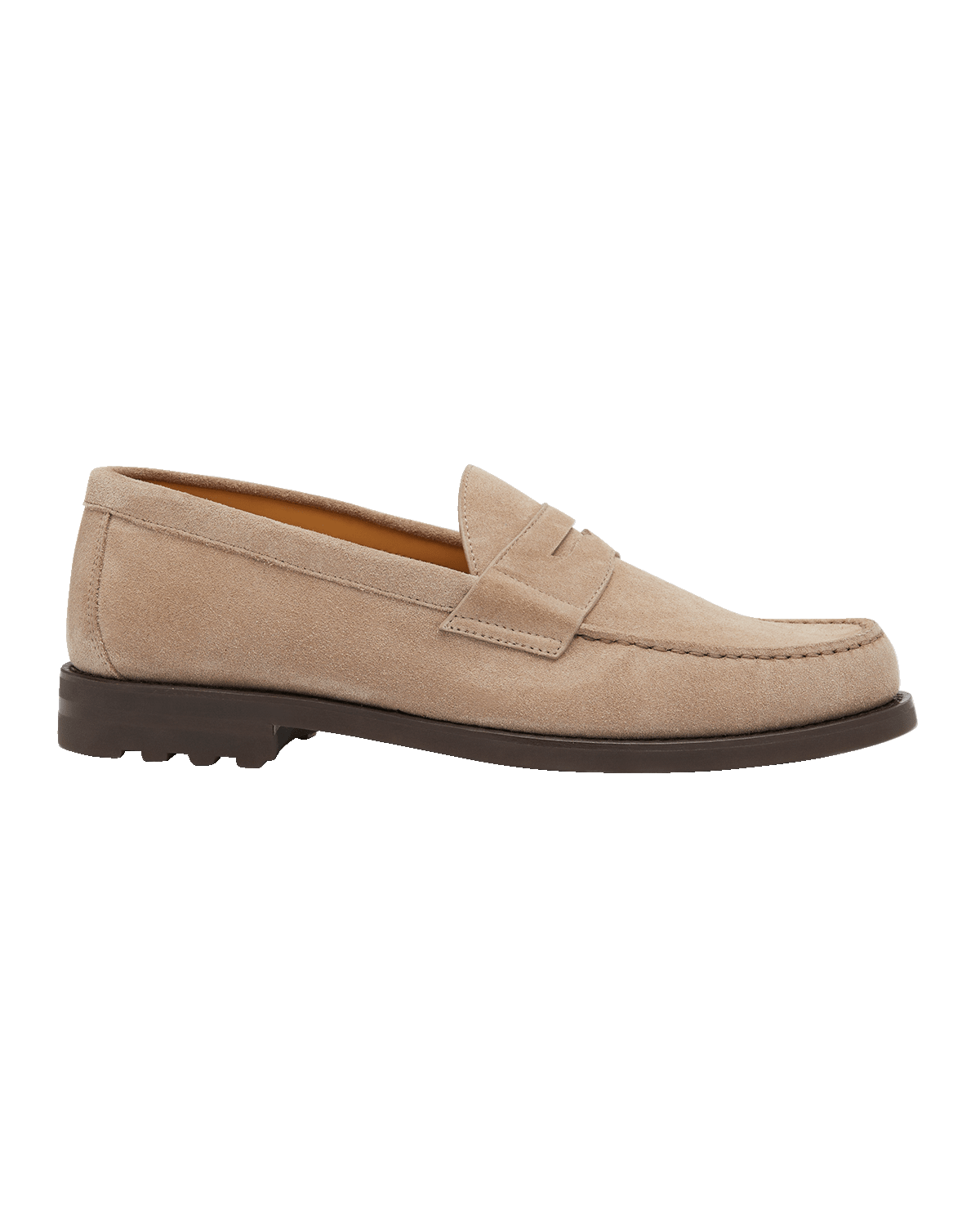 Brunello Cucinelli Men's Hollywood Glamour Suede Moc-Toe Penny Loafers