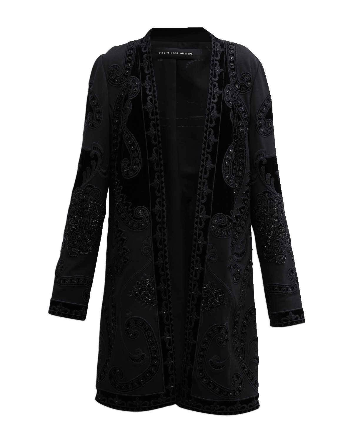 Kobi Halperin Merti Beaded Open-Front Coat
