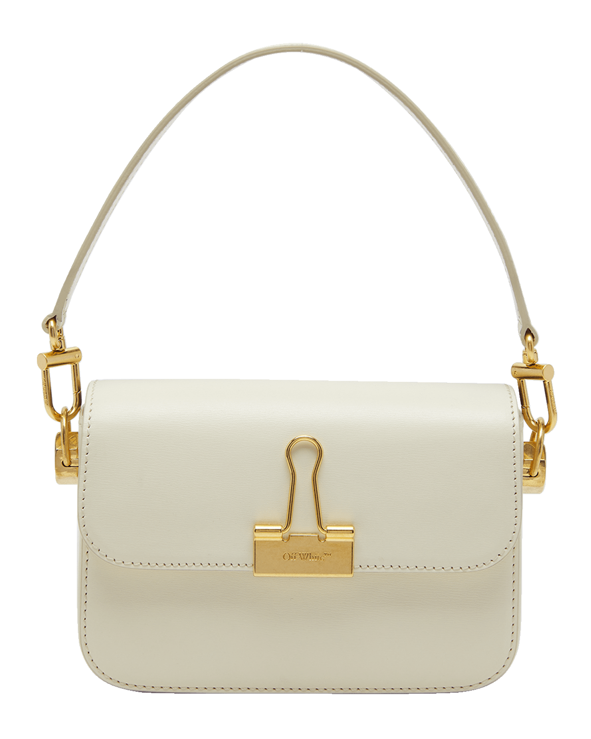 Off-White Binder Leather Shoulder Bag