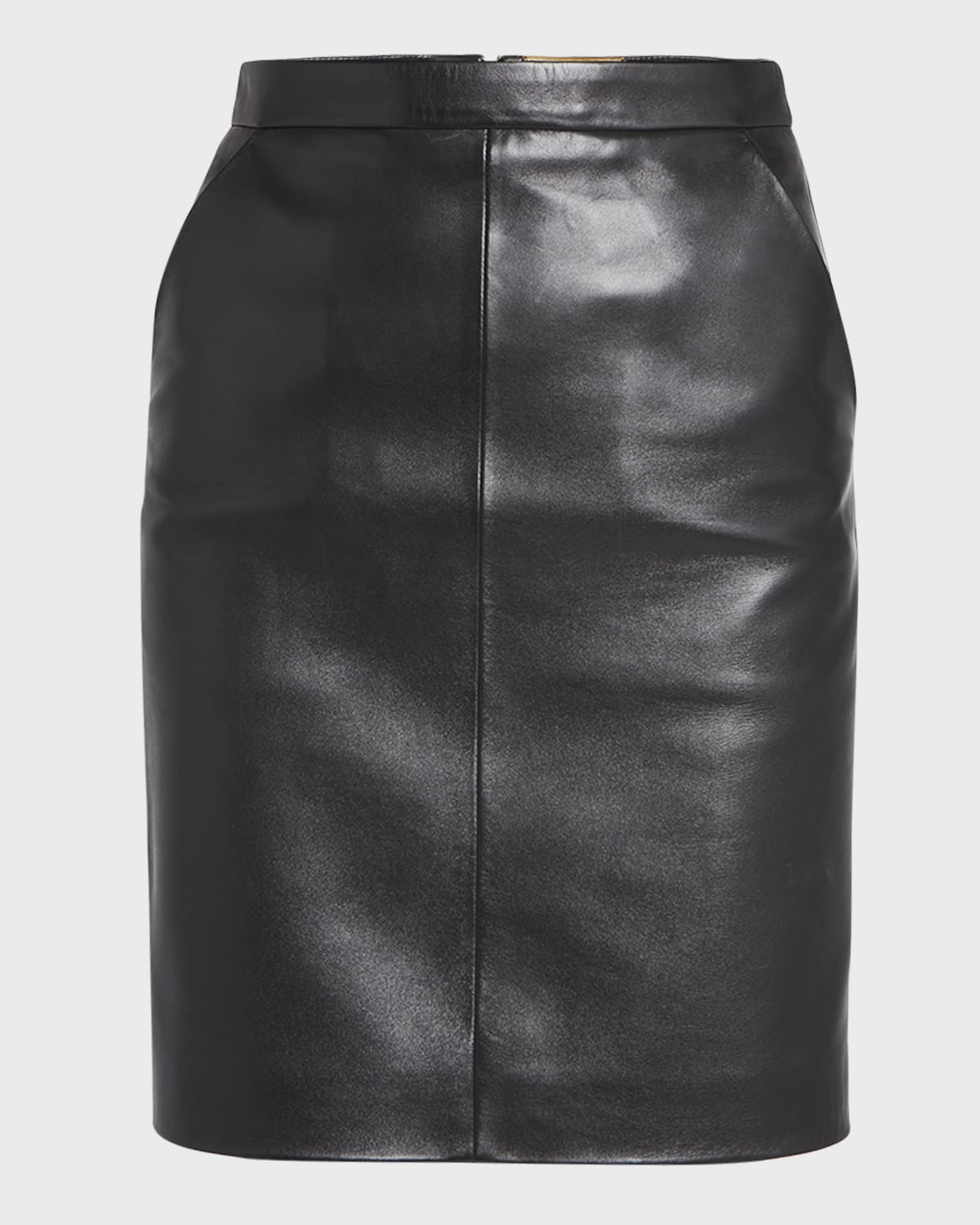 Saint Laurent Leather Pencil Skirt