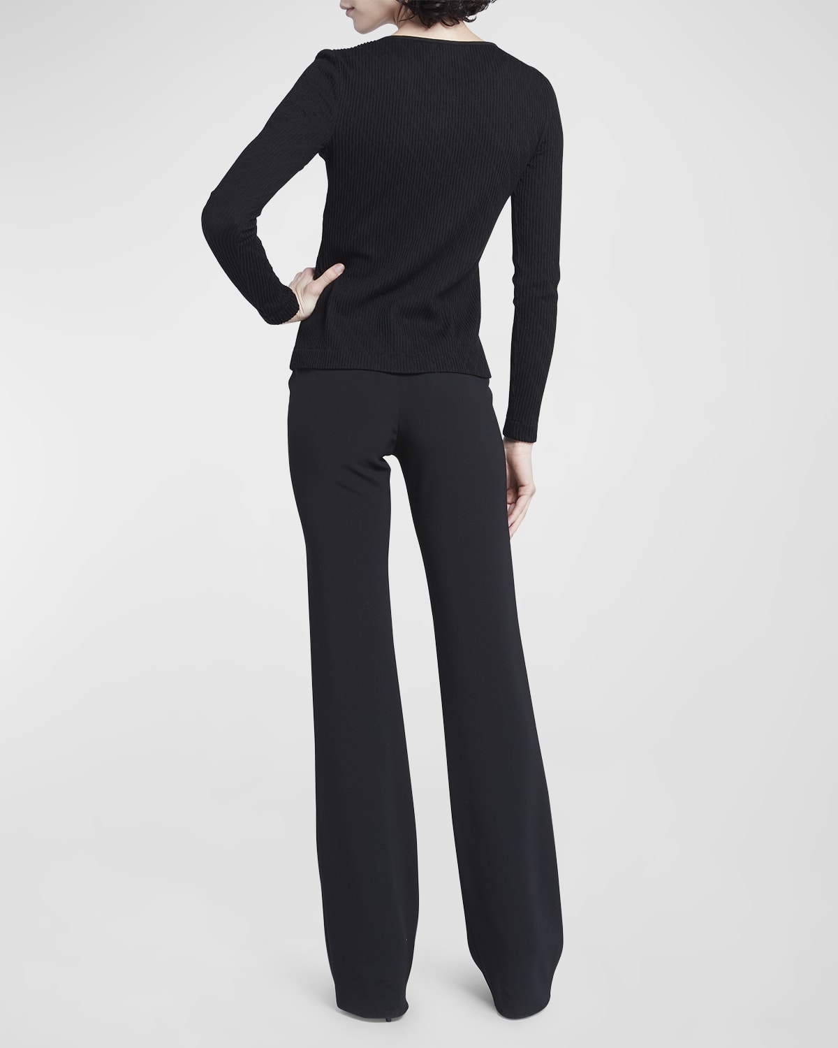 Giorgio Armani Textured Jersey Jacquard Sweater