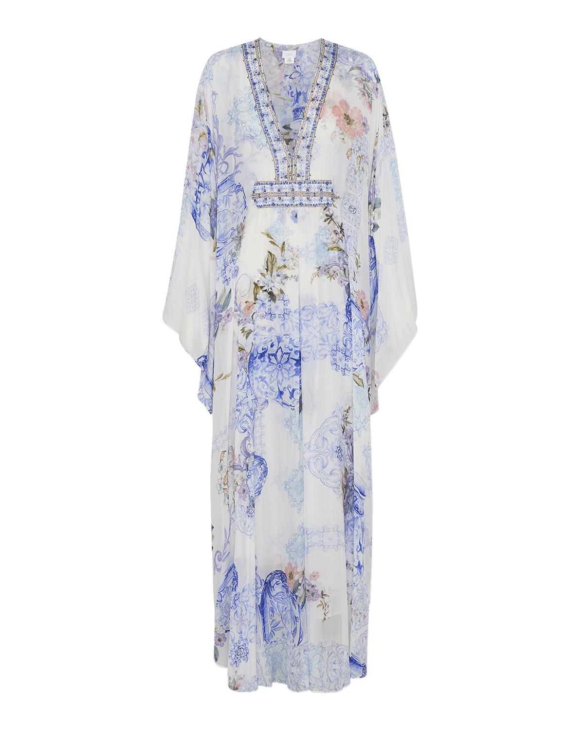Camilla Flamenco Flamingo Kimono With Long Underlayer | Neiman Marcus