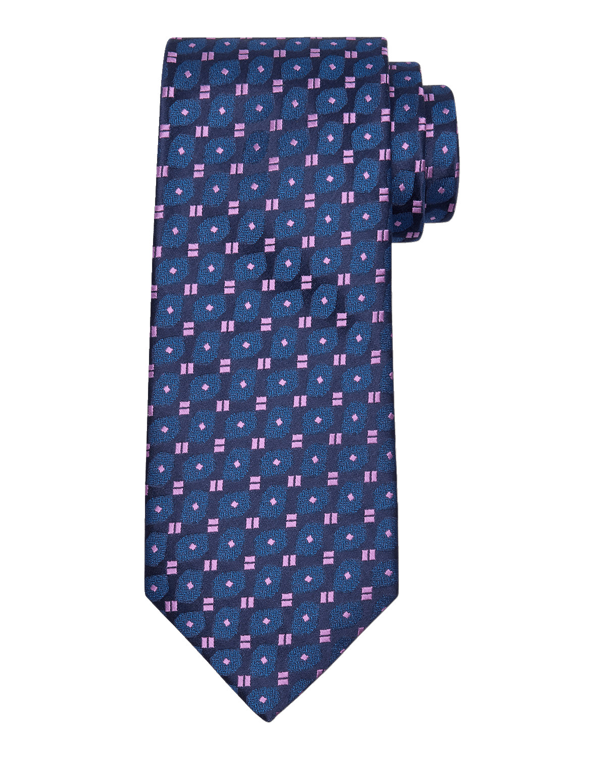 Charvet Men's Woven Geometric Silk Tie