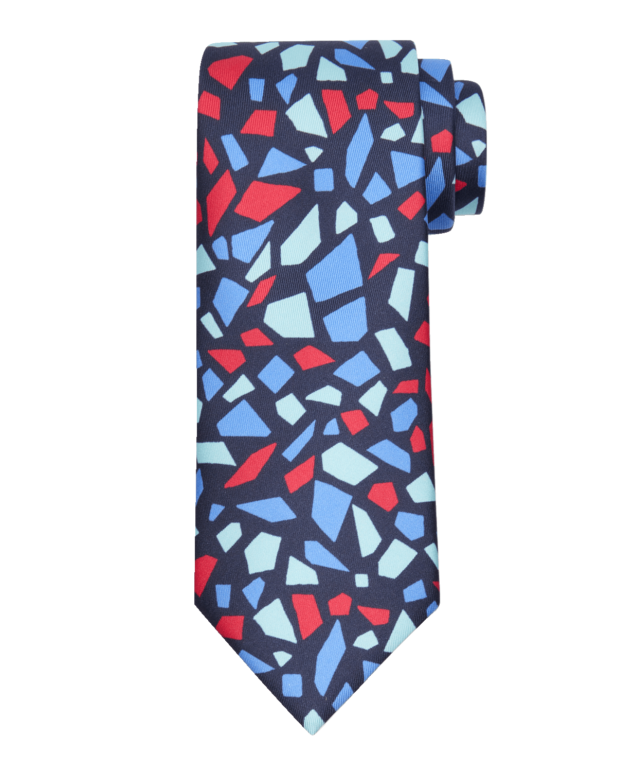 Charvet Men's Geometric-Print Silk Tie