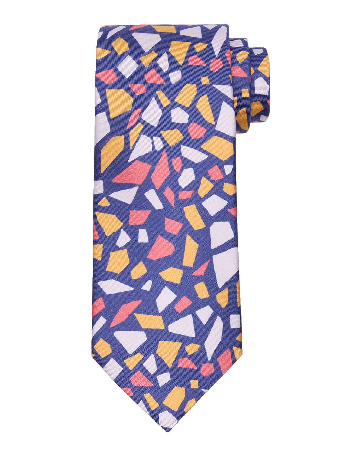 Charvet Men's Geometric-Print Silk Tie