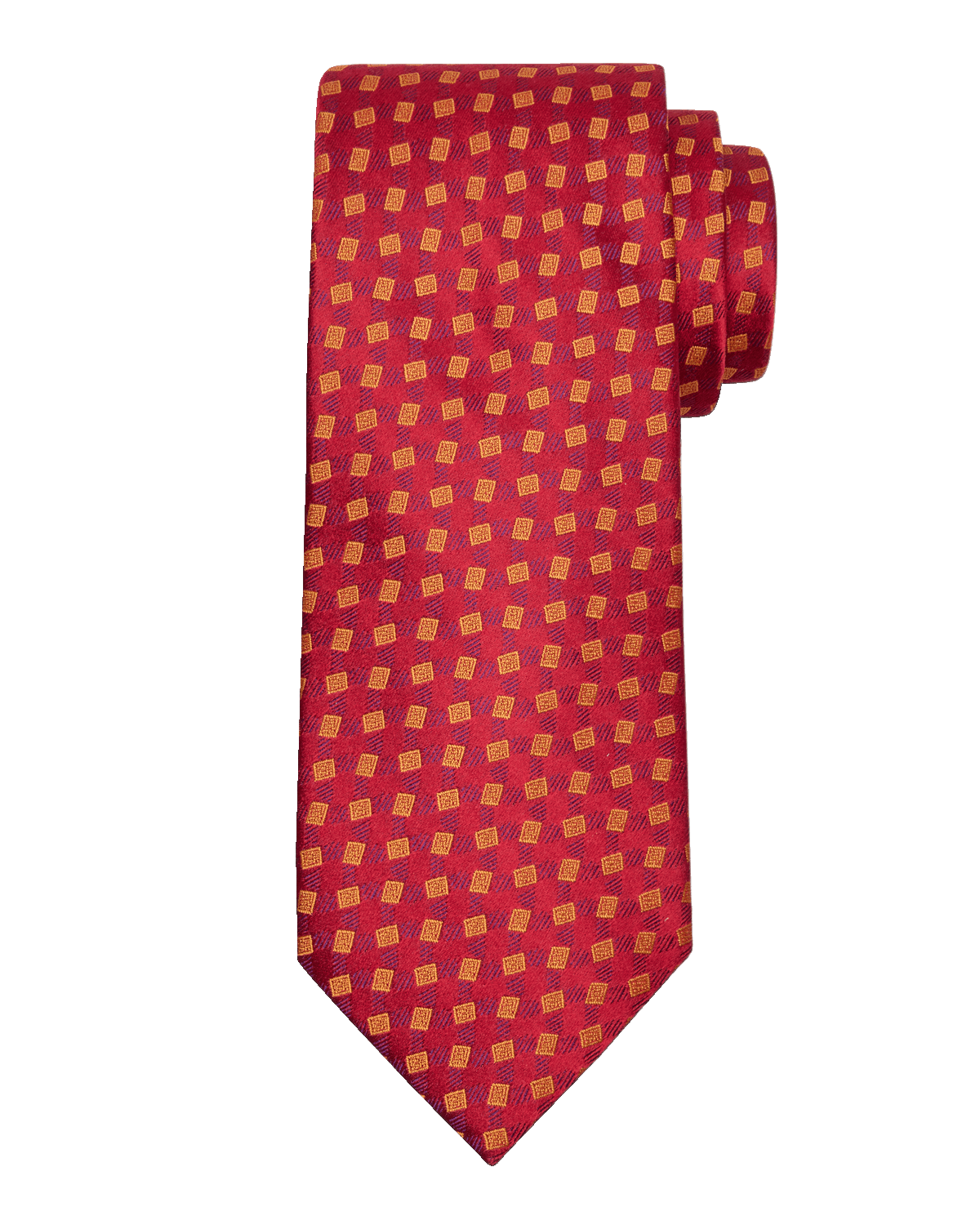 Charvet Men's Woven Geometric Silk Tie
