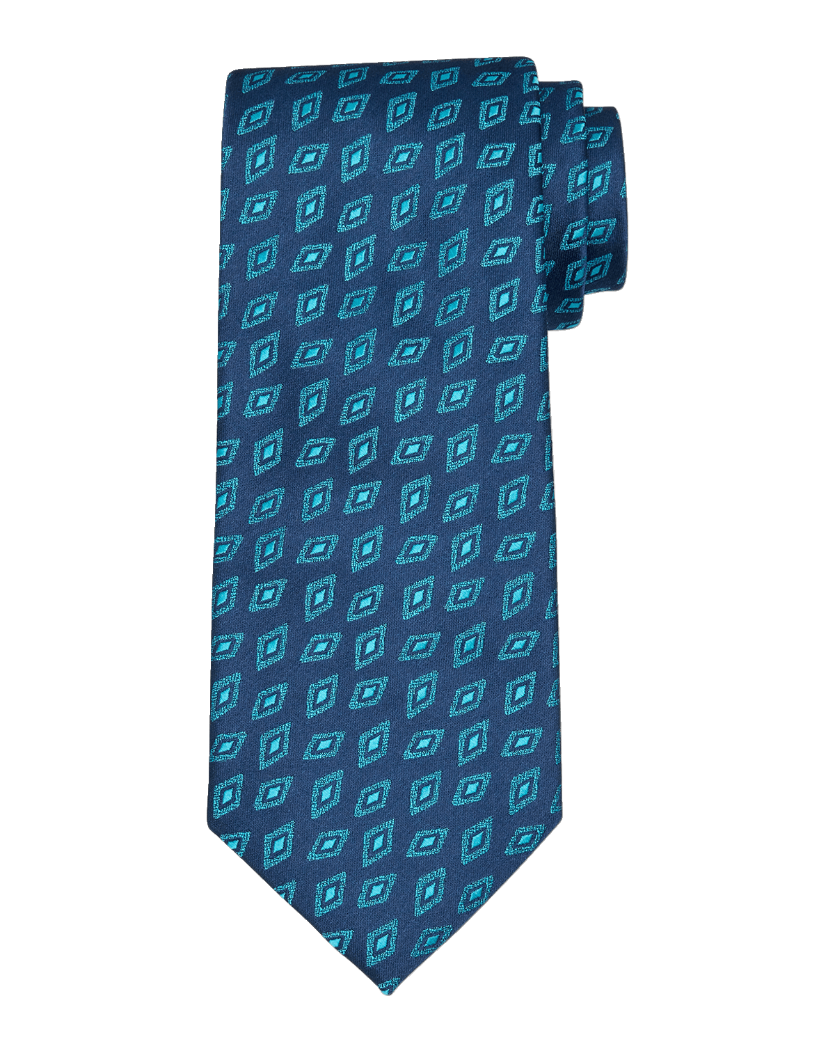 Charvet Men's Woven Diamond Silk Tie