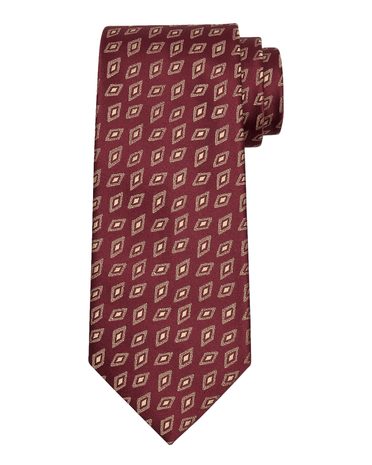 Charvet Men's Woven Diamond Silk Tie