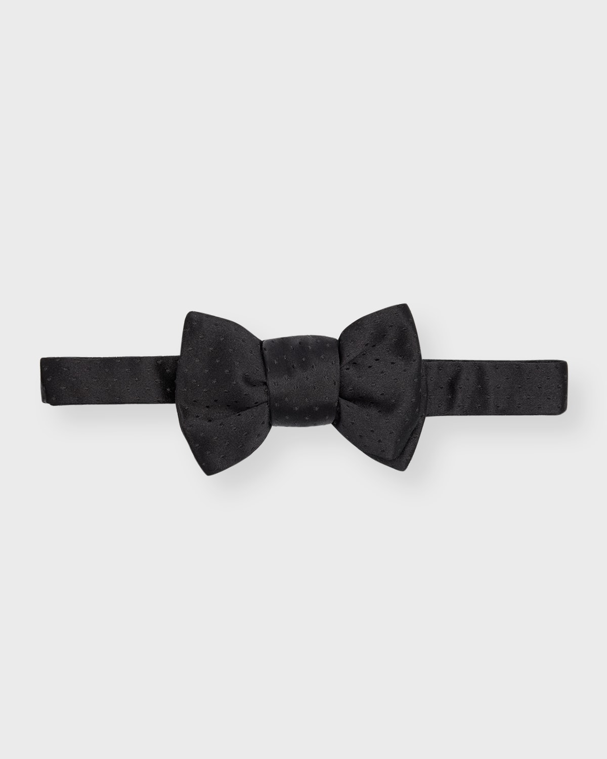 Charvet Men 's Satin Tonal Pattern Bow Tie