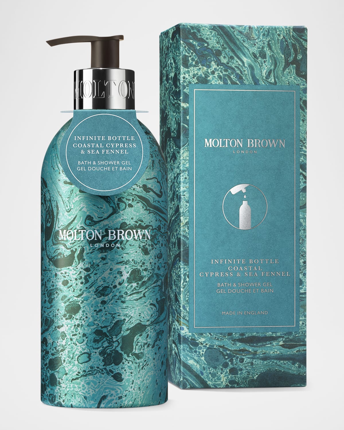 Molton Brown Infinite Bottle Coastal Cypress & Sea Fennel Bath & Shower Gel, 13.5 oz.