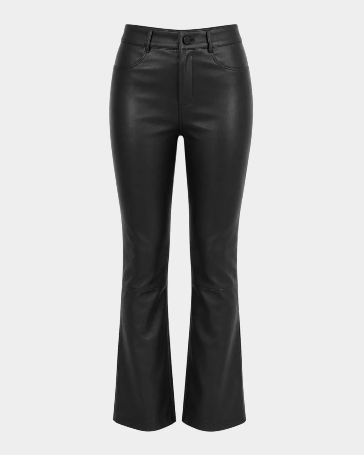 LaMarque Faris Leather Cropped Bootcut Pants