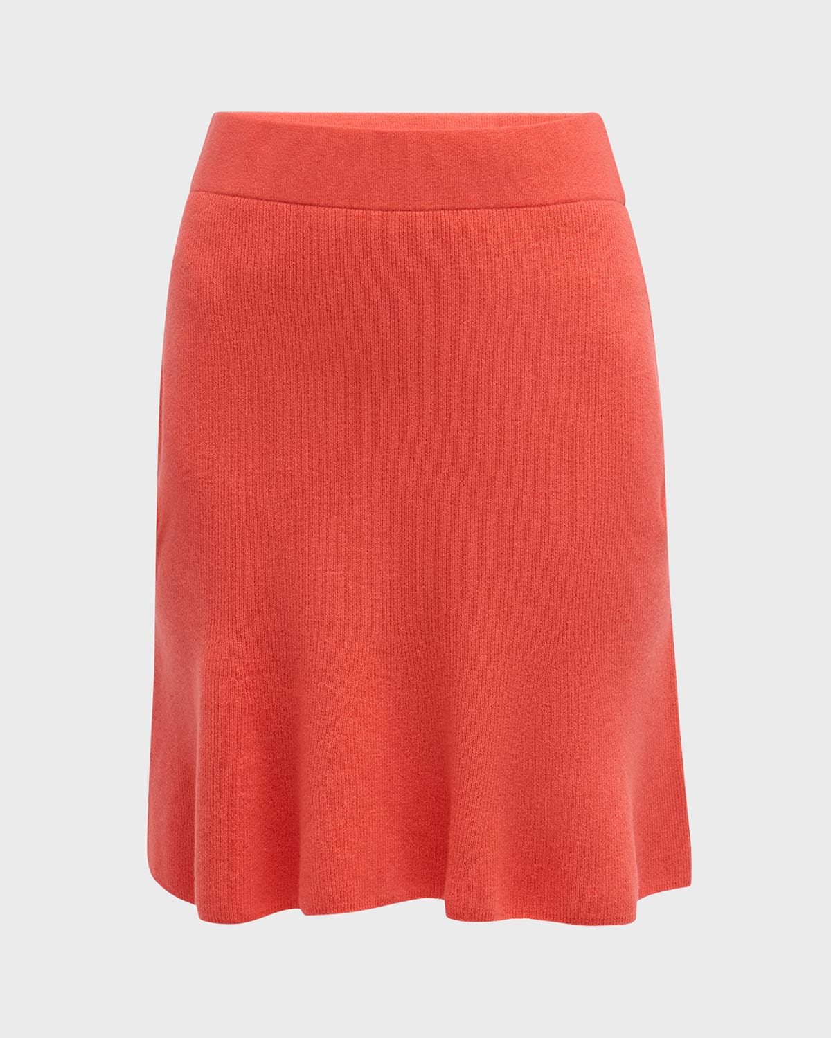 Akris punto Polka Dot Ajoure Knit Cashmere-Blend Pull-On Skirt