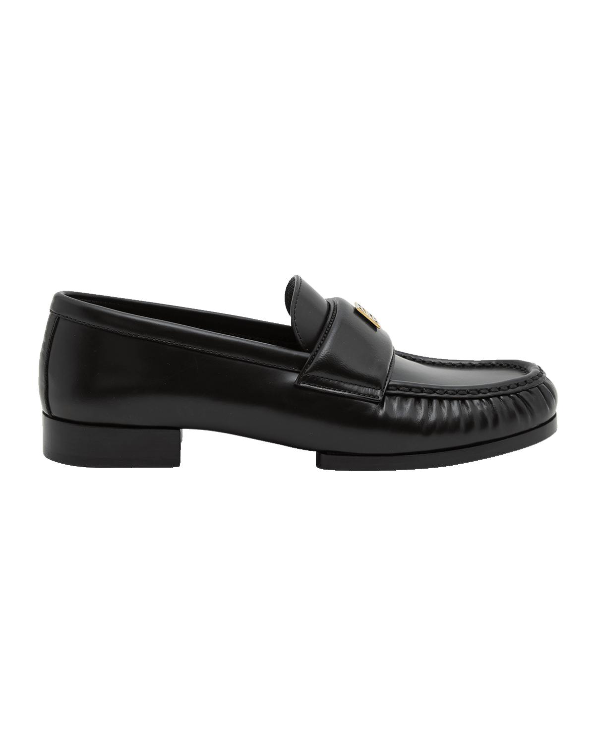 Givenchy Lambskin Leather Logo Loafers