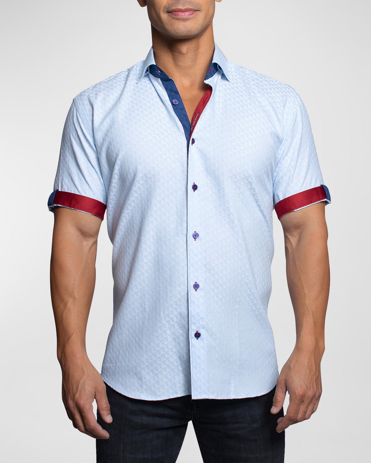Maceoo Men's Fresh L Patterned Sport Shirt