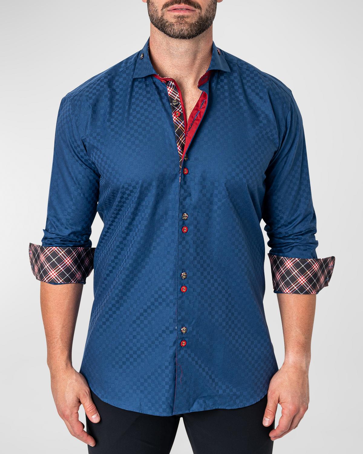 Maceoo Men's Mini Panam Square Sport Shirt