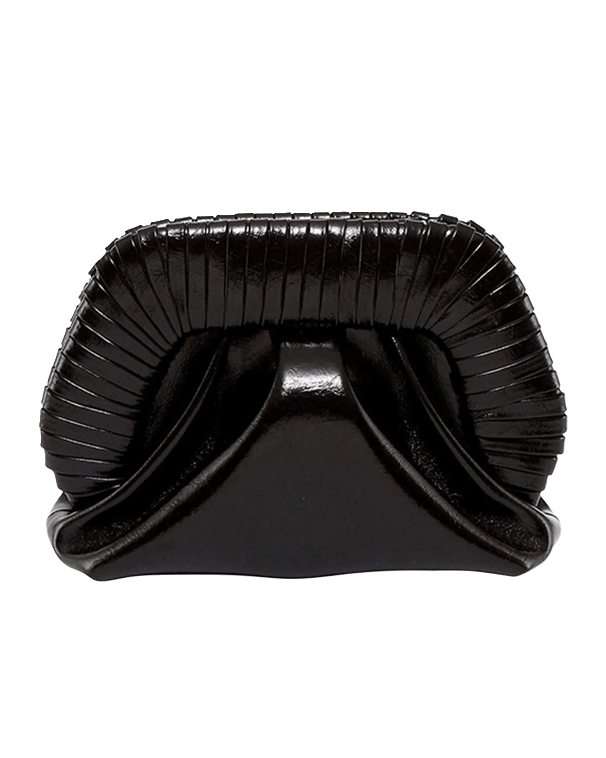 THEMOIRE Gea Cordonia Patent Vegan Fabric Clutch Bag