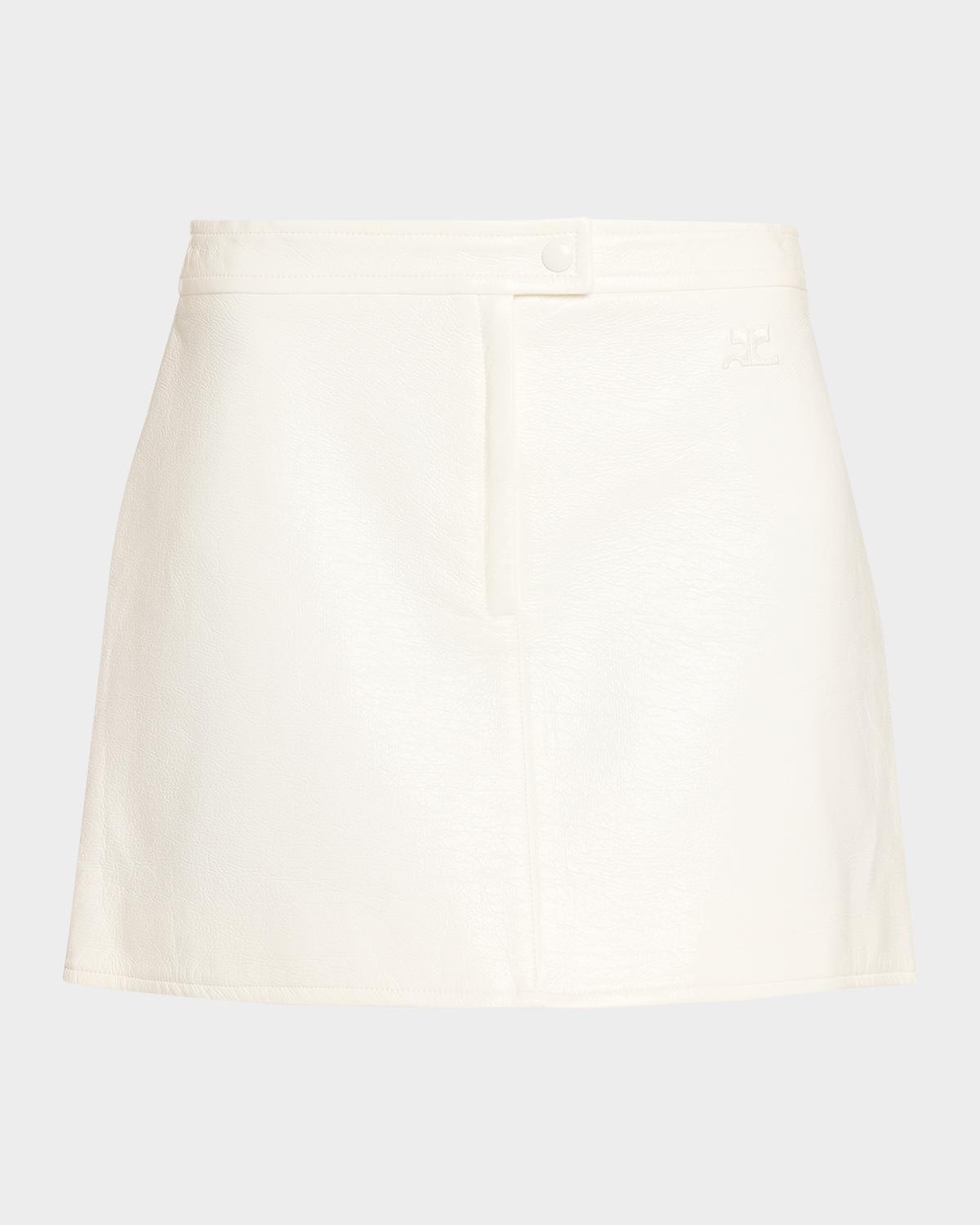 Courreges Reedition Vinyl Mini Skirt