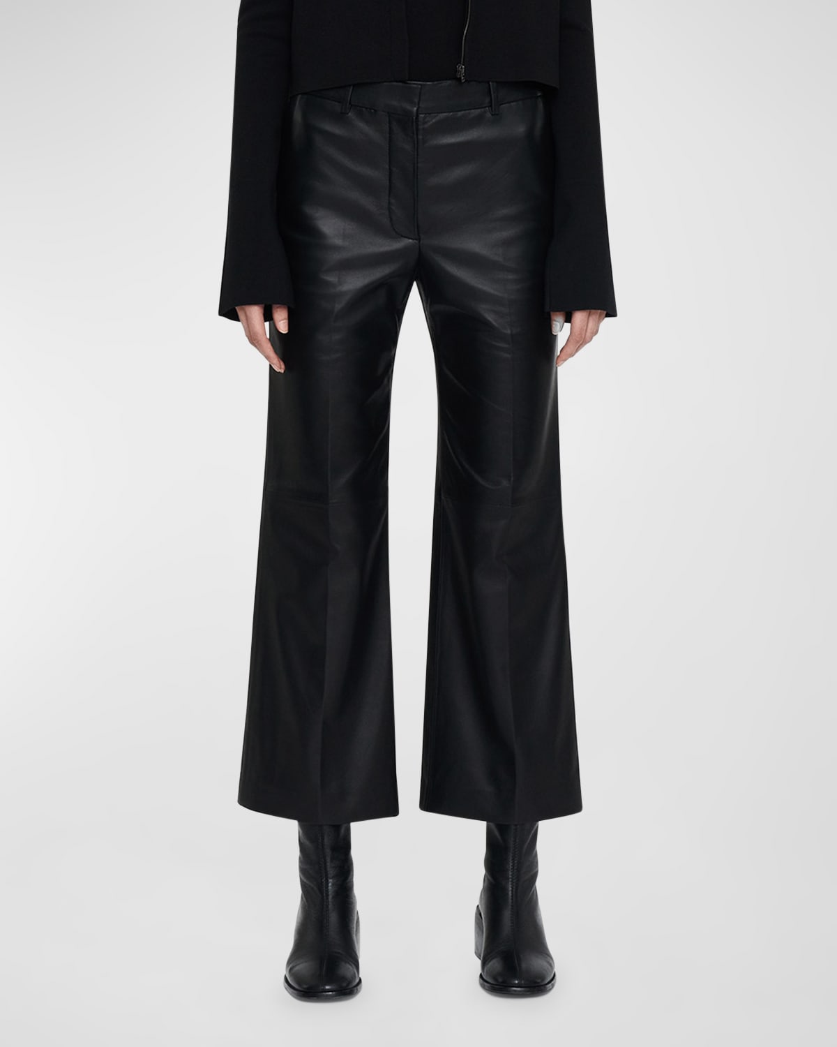 Joseph Talia Kick Flare Nappa Leather Pants
