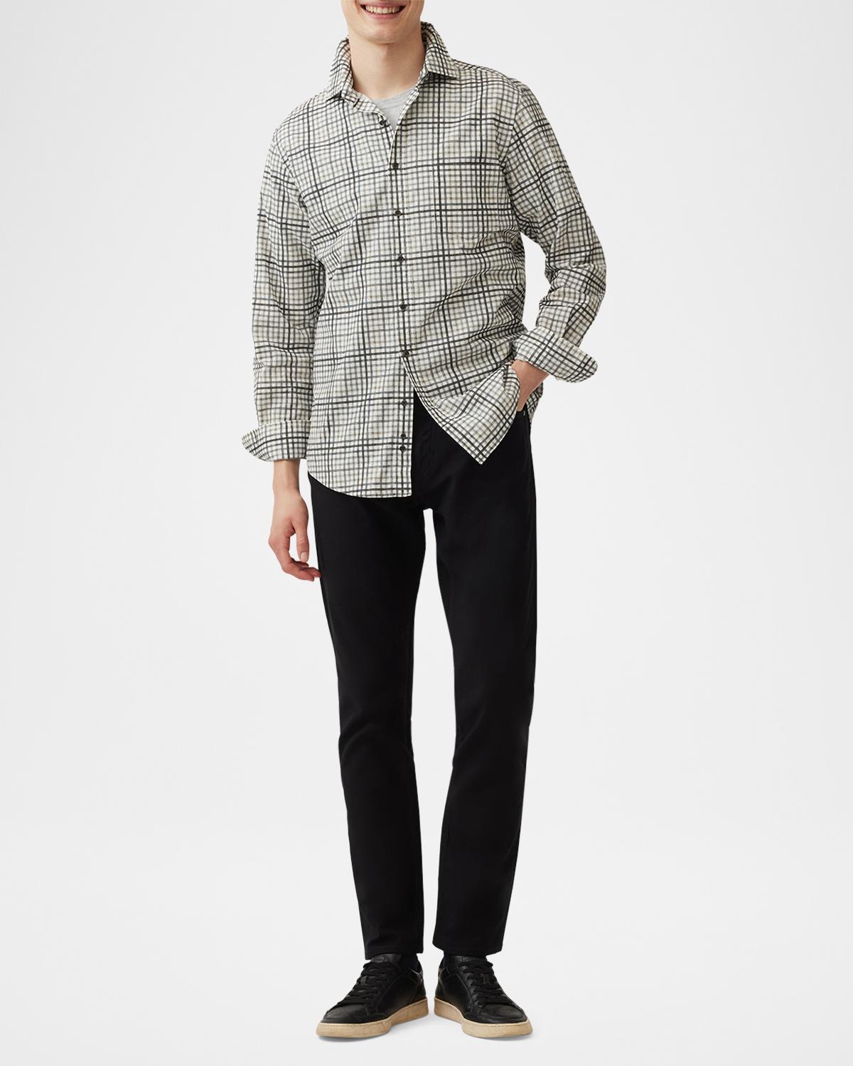 Rodd & Gunn Men's Brookdale Multi-Check Corduroy Casual Button-Down Shirt