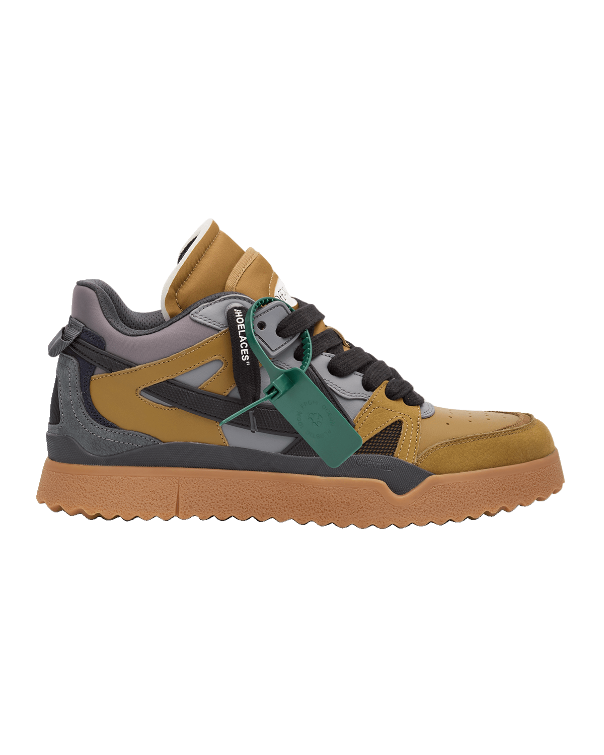 Off-White Men's Sponge Mid-Top Colorblock Sneakers