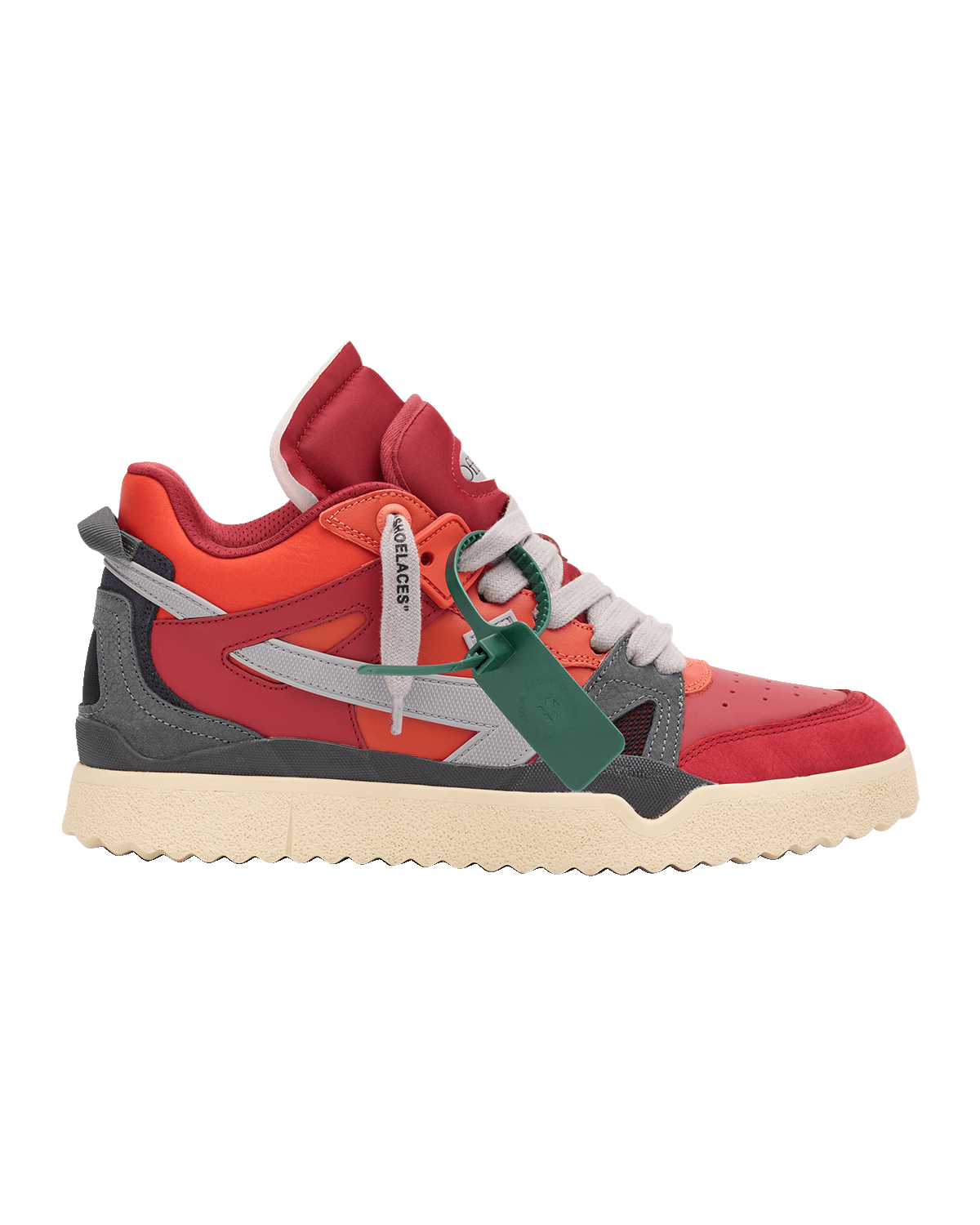 Off-White Men's Sponge Mid-Top Colorblock Sneakers