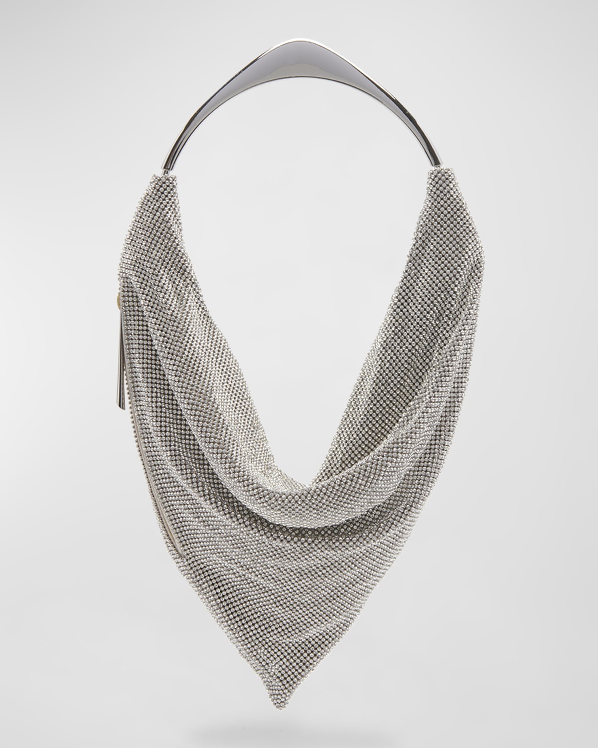 Benedetta Bruzziches Ursolina Mesh Crystal Top-Handle Bag