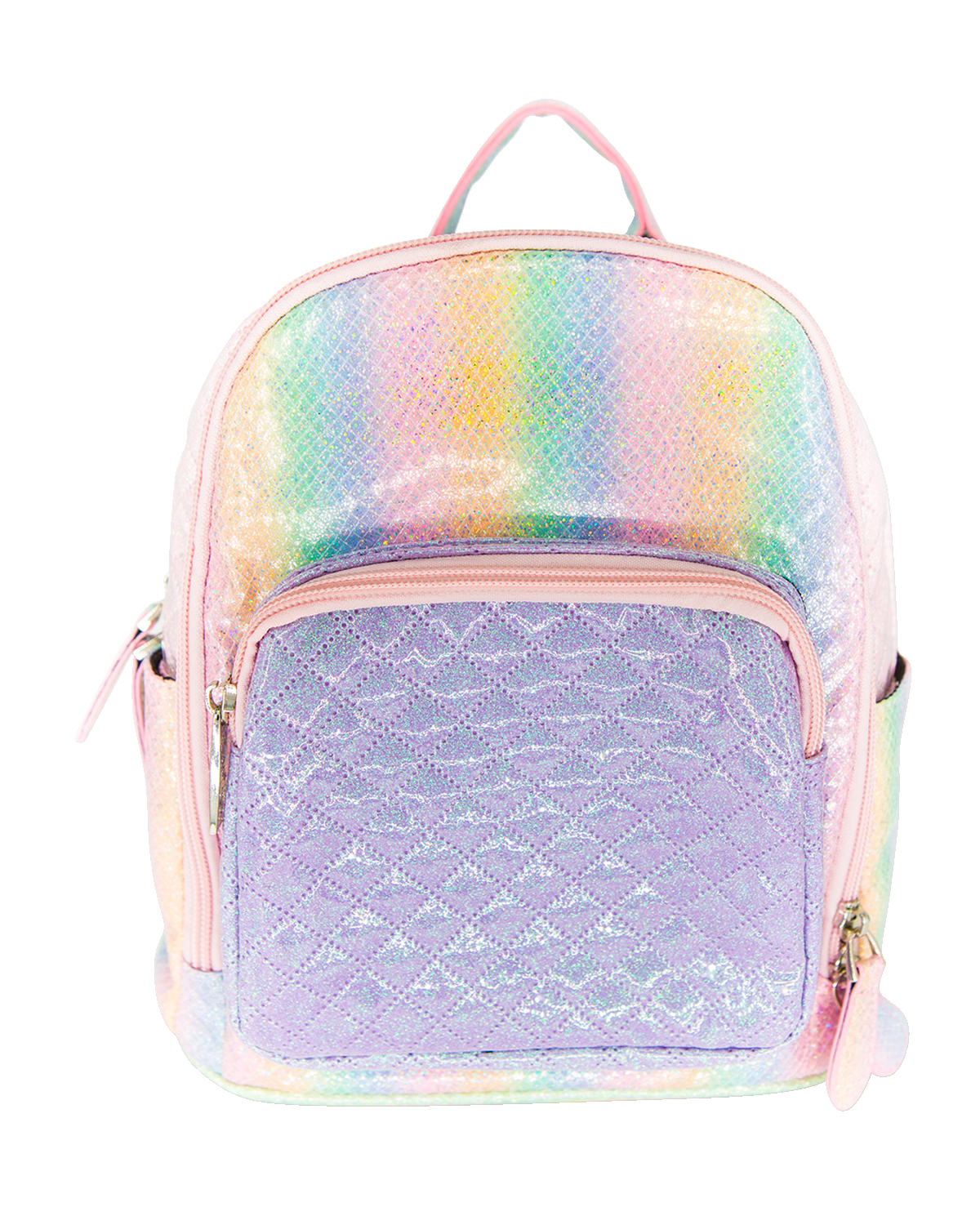 Bari Lynn Kid's Flip the Glitters Rainbow Mini Backpack