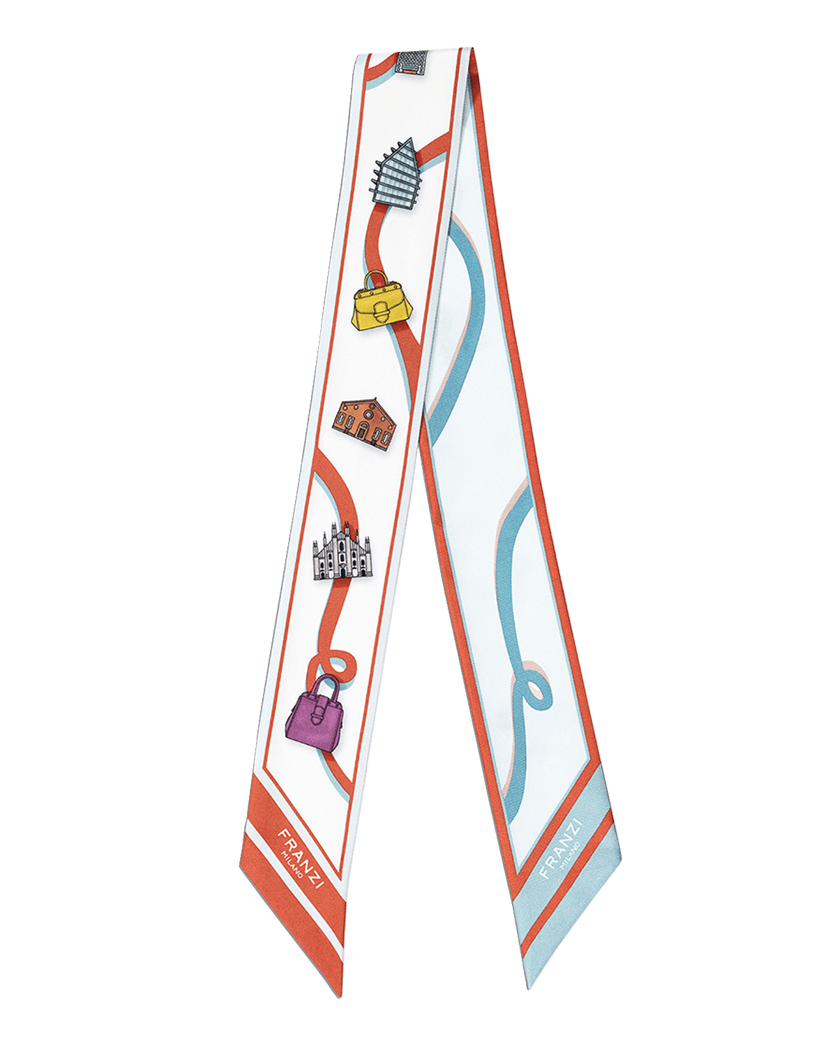 Franzi Printed Twill Silk Bandeau Scarf