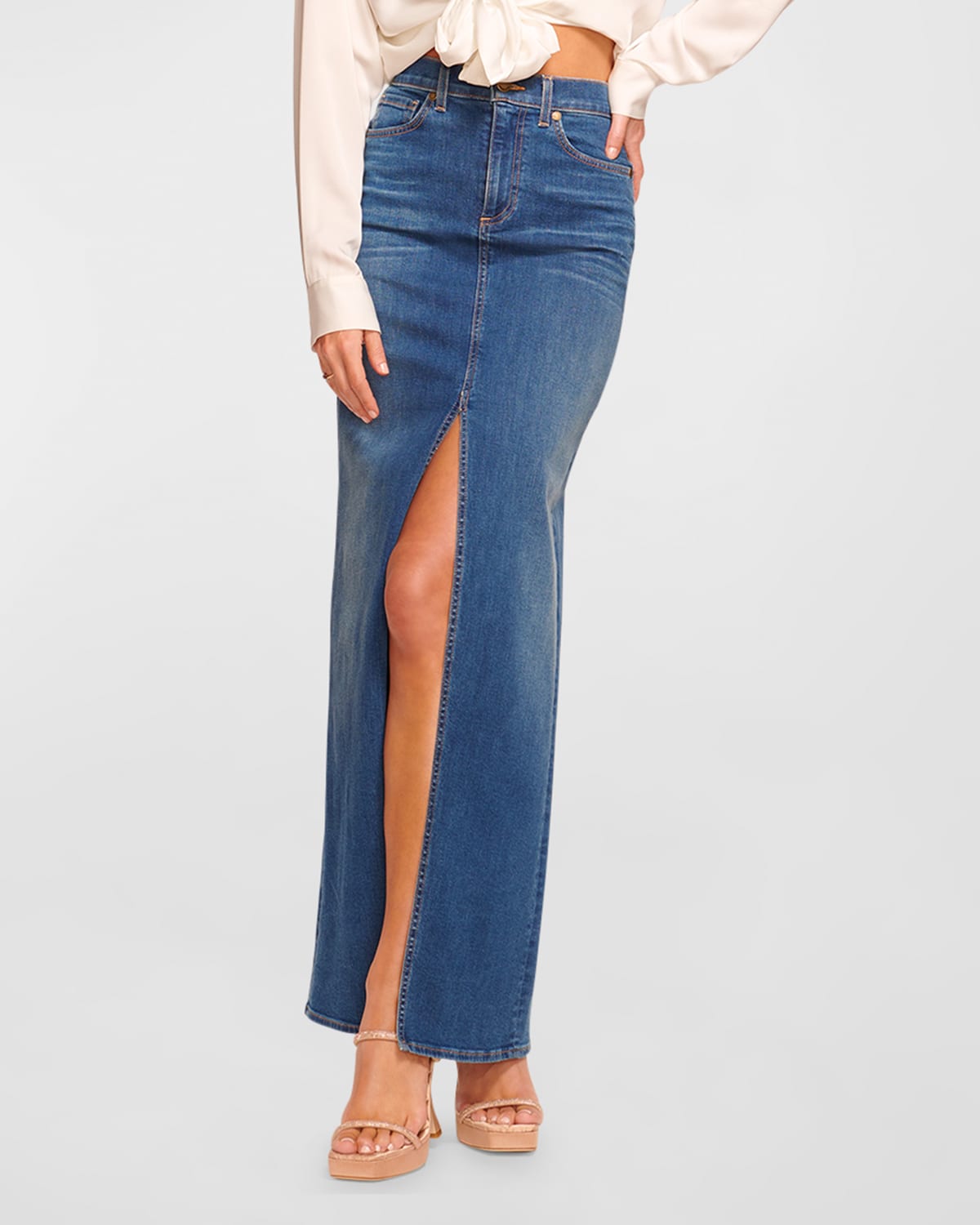 Ramy Brook Madalyn Denim Maxi Skirt