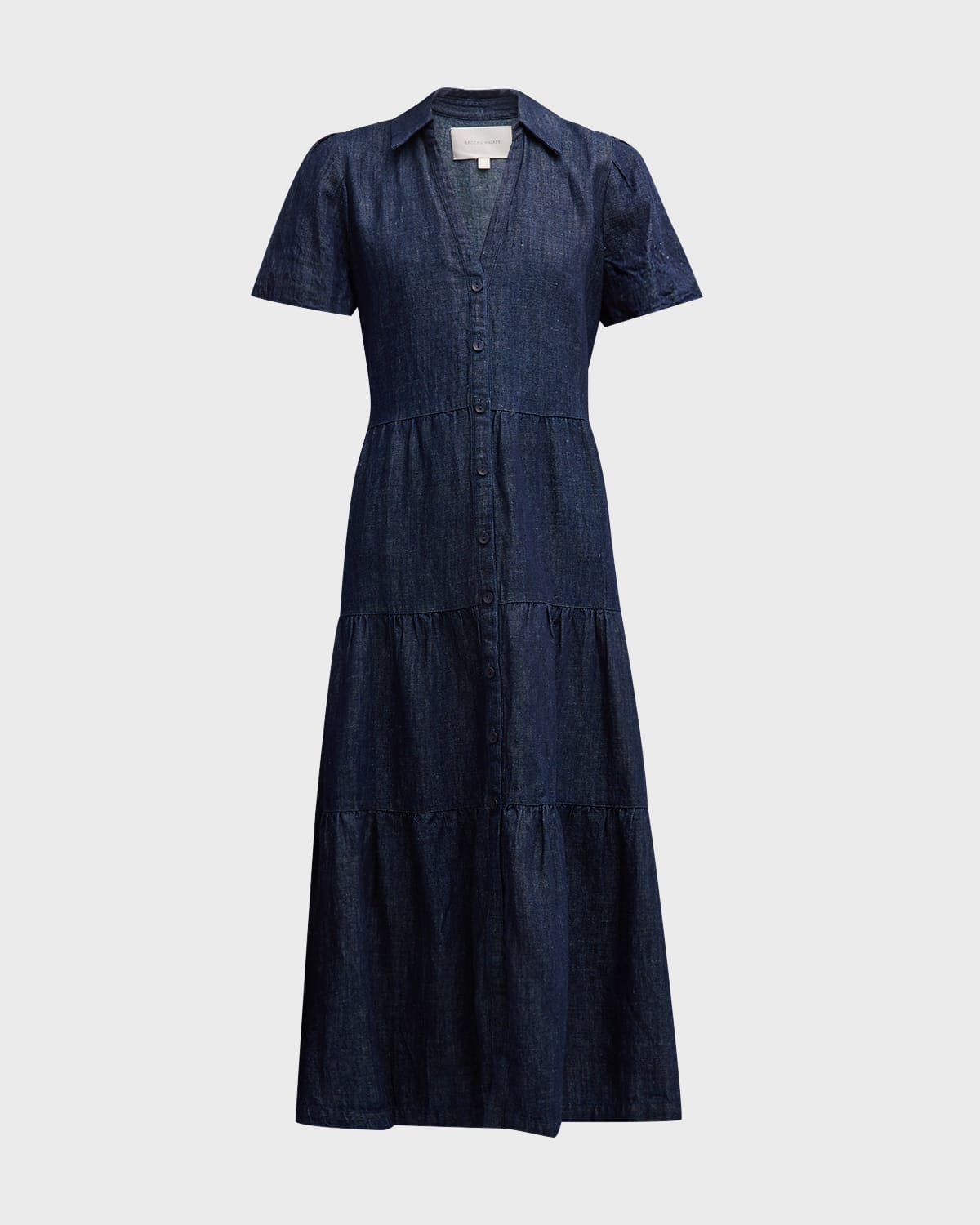 Brochu Walker Havana Tiered Puff-Sleeve Midi Dress