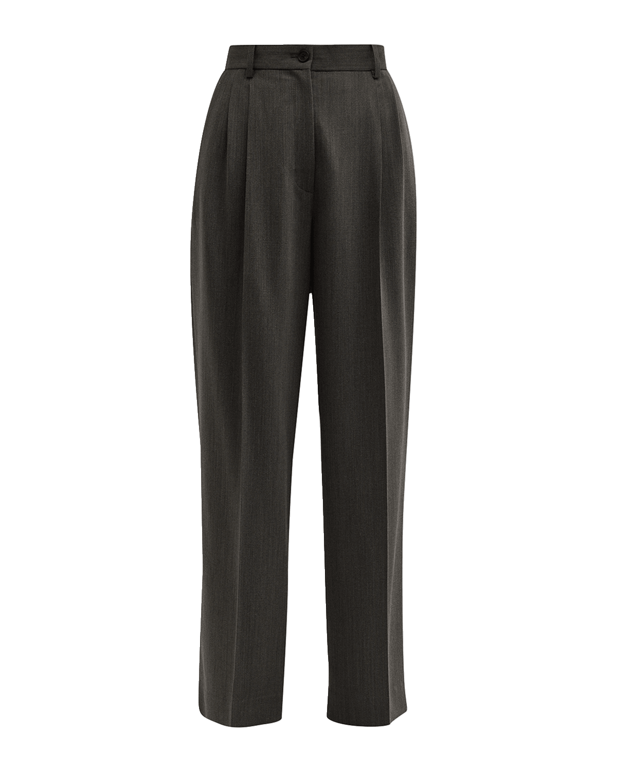 THE ROW Double-Pleated Wide-Leg Baguette Pants