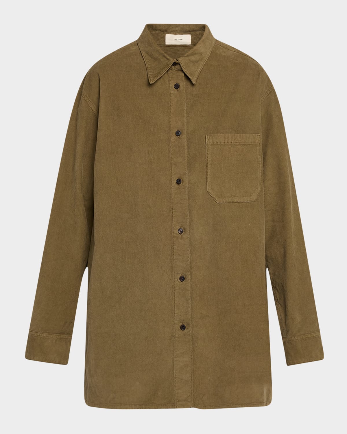 THE ROW Idro Corduroy Collared Shirt