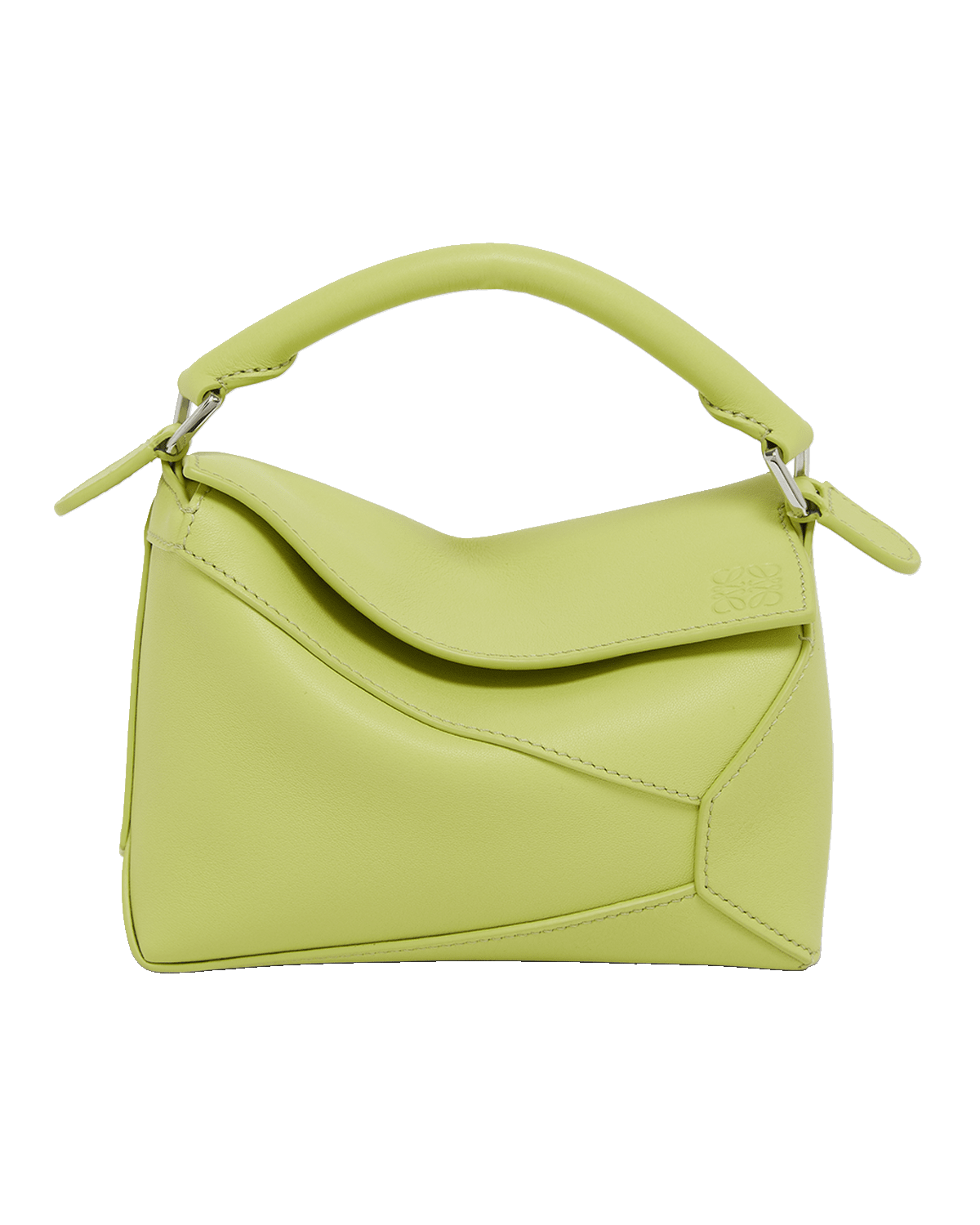 Loewe x Paula’s Ibiza Puzzle Edge Mini Top-Handle Bag in Leather
