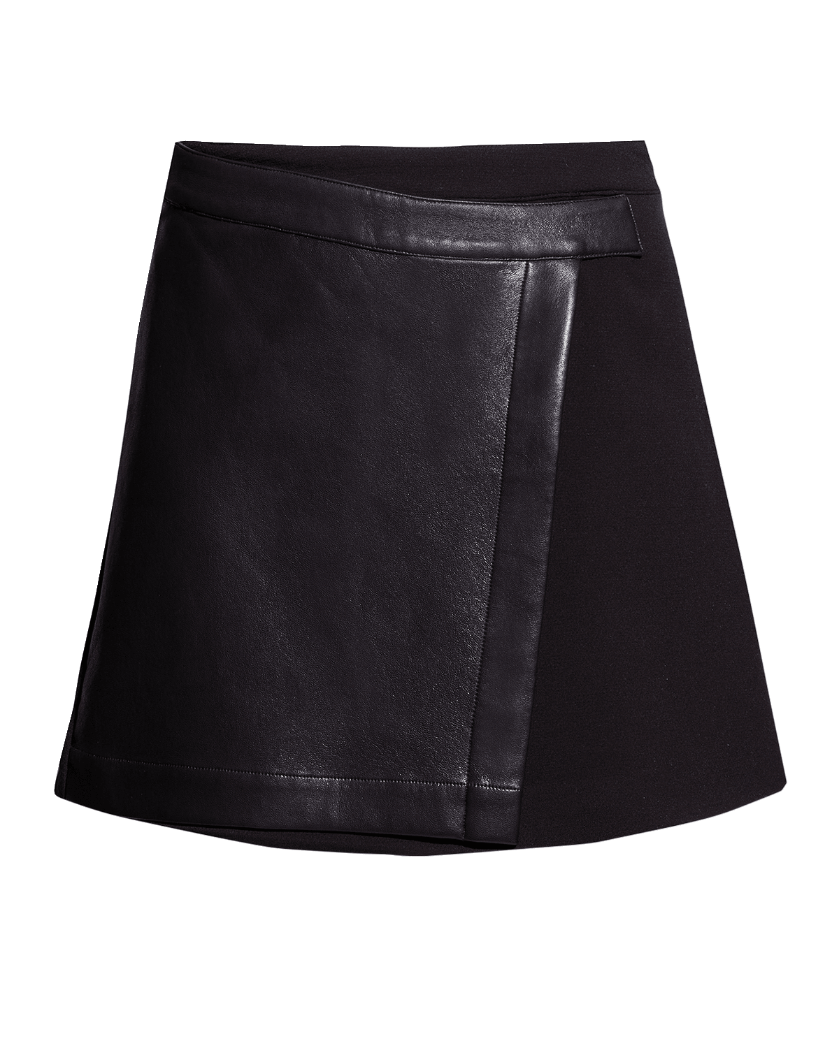 AS by DF Rio Perforated Leather Mini Skirt Neiman Marcus