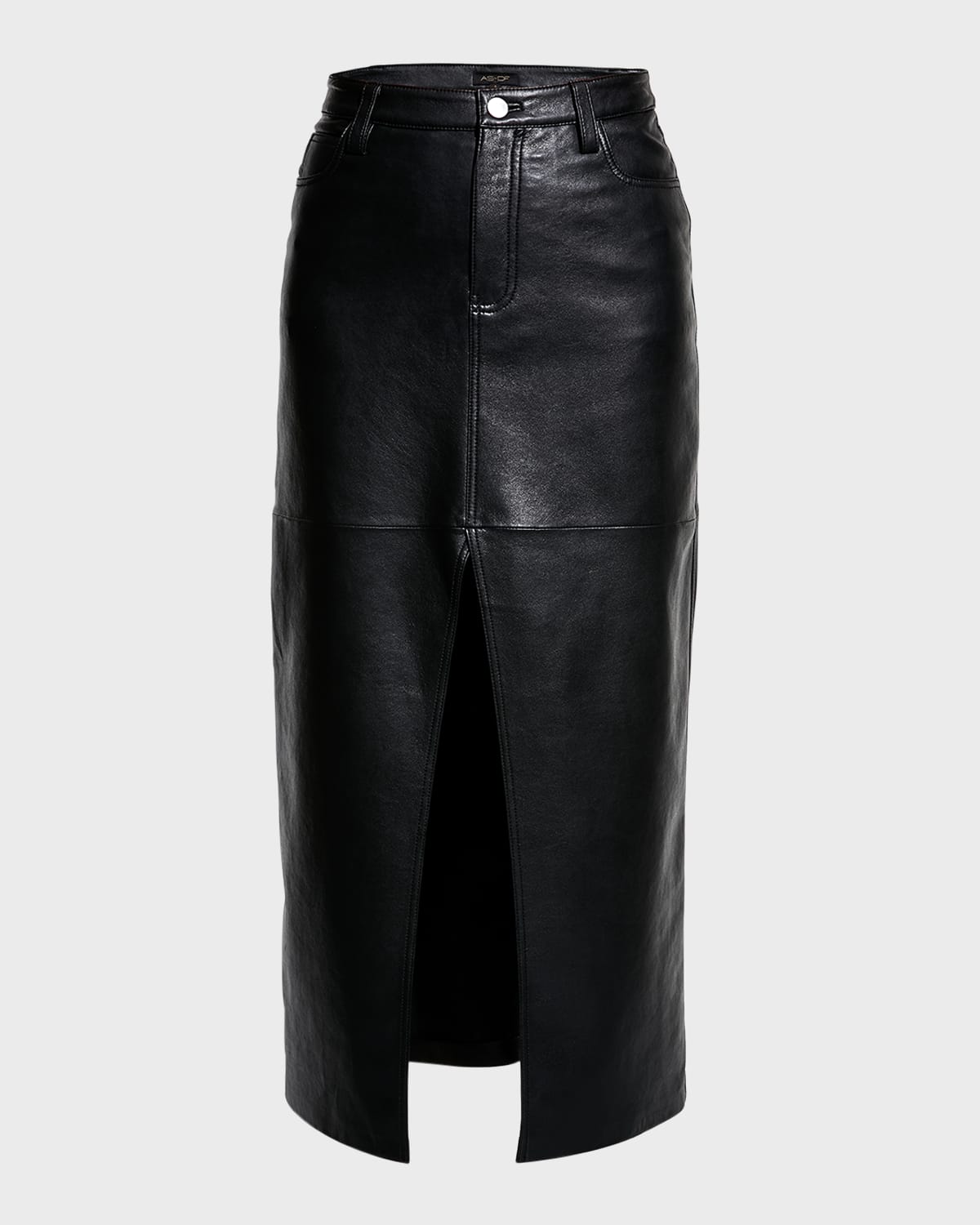 AS by DF Imogen Recycled Leather Maxi Skirt