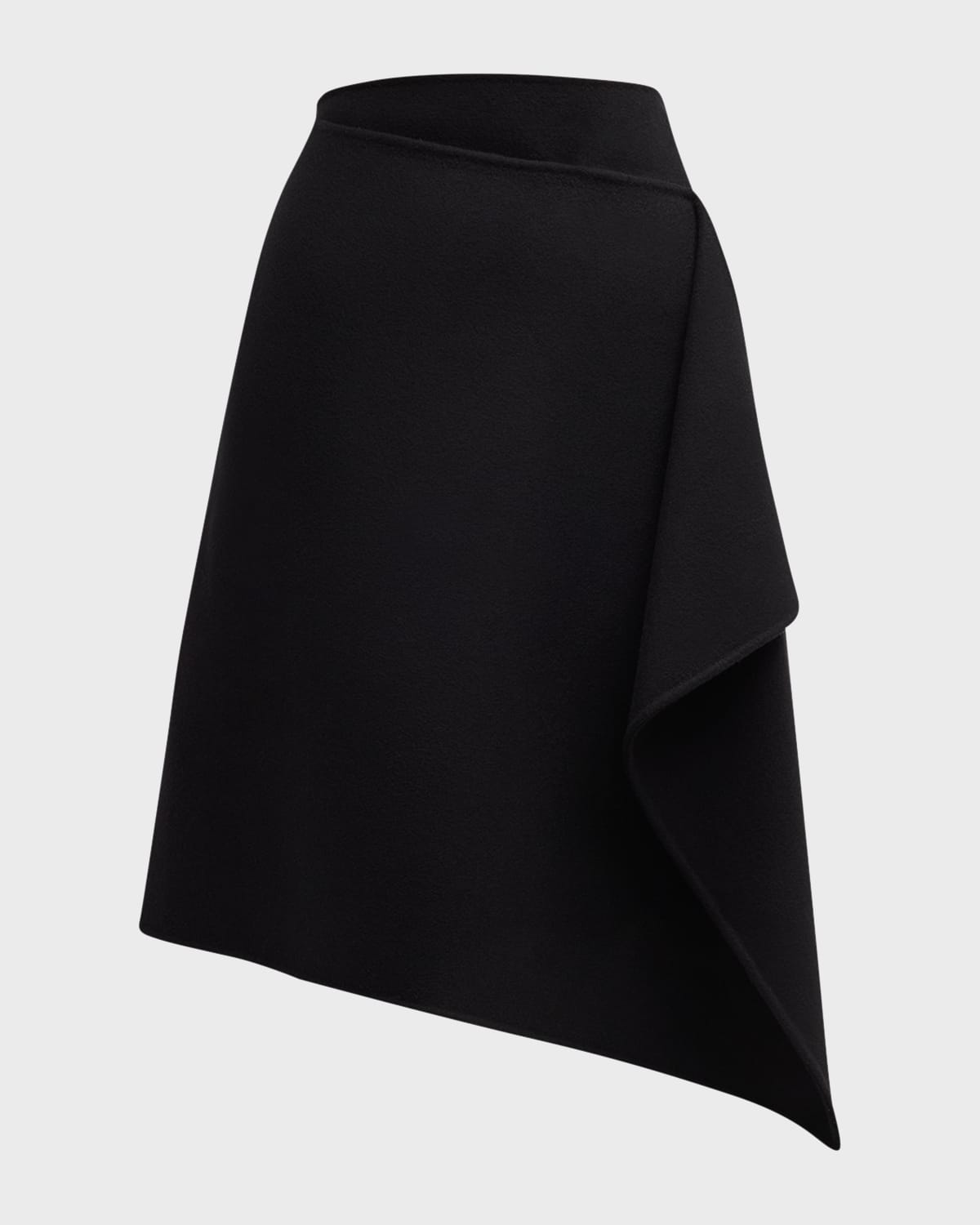 THE ROW Bartellina Cashmere Drape Skirt