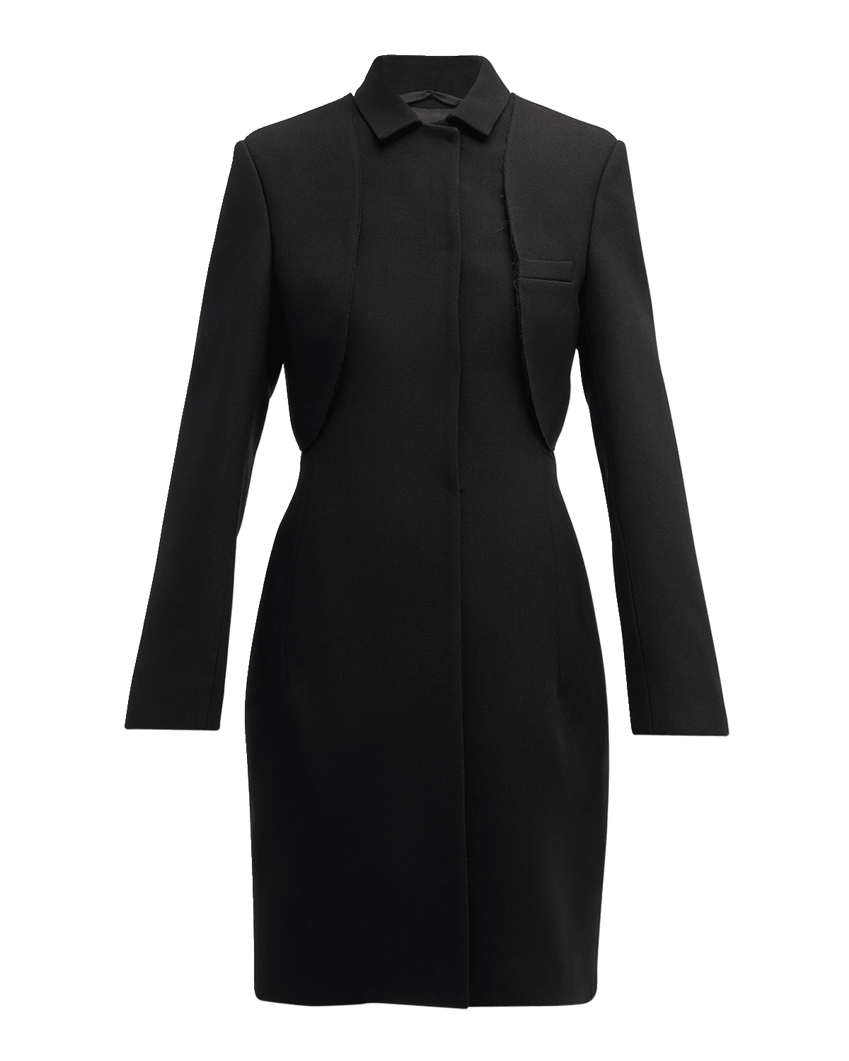 THE ROW Holmes Shrug Single-Breasted Long Jacket