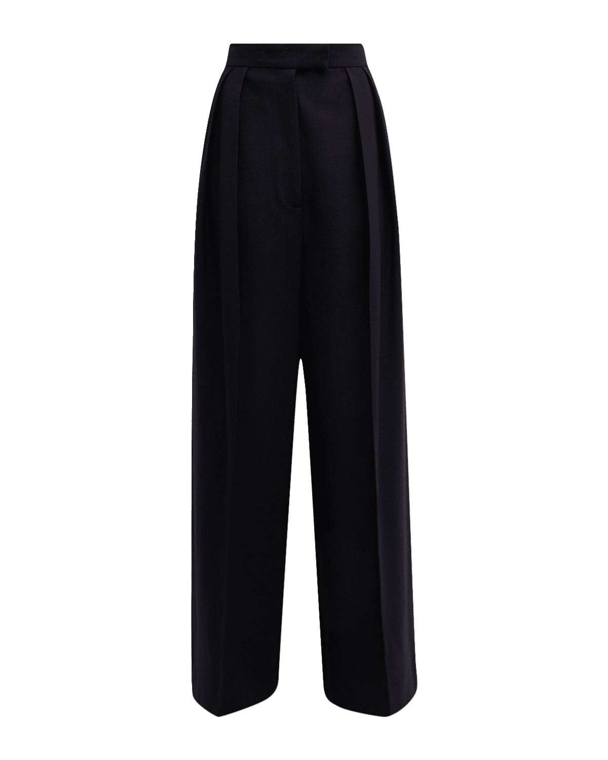 THE ROW Crissi High-Rise Double-Pleated Wide-Leg Crepe Pants