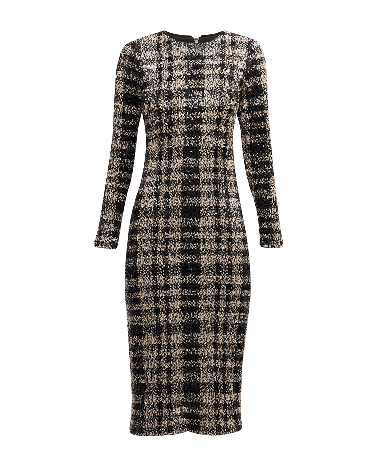 Le Superbe Kate Sequin Check Midi Dress