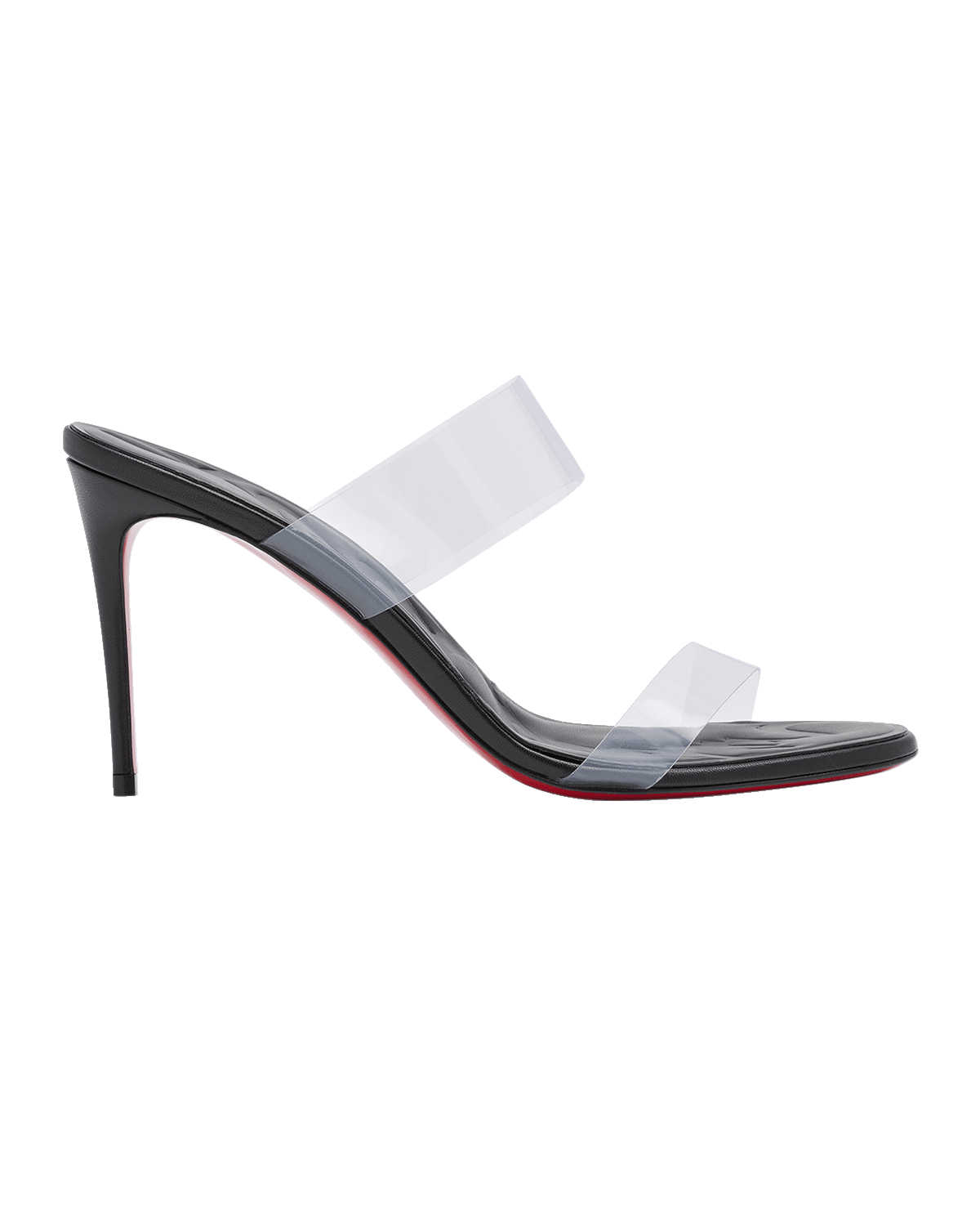 Christian Louboutin Just Loubi Clear Red Sole Slide Sandals