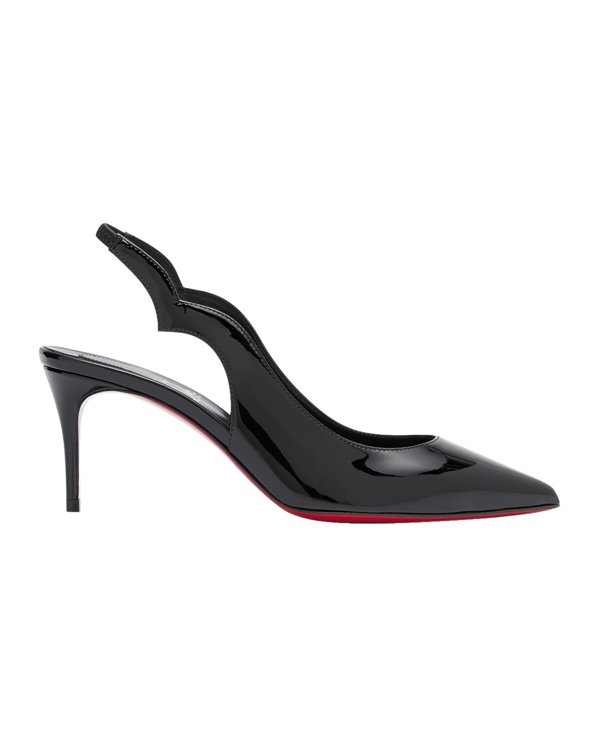 Christian Louboutin Hot Chick Patent Red Sole Slingback Pumps